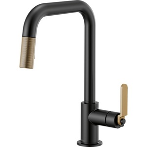 D63054LFBLGL Litze Pull-Out Spray Kitchen Faucet - Matte Black / Brilliance Luxe Gold