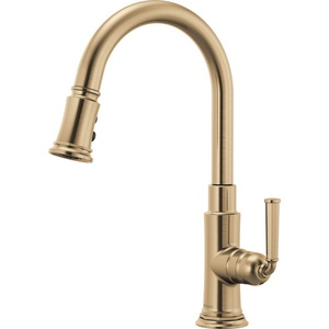 D63074LFGL Rook Pull-Out Spray Kitchen Faucet - Brilliance Luxe Gold