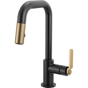 D63954LFBLGL Litze Single-Hole Bar Faucet - Matte Black/Luxe Gold