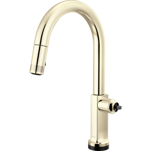 D64006LFPNLHPL Kintsu Pull-Out Spray Kitchen Faucet - Lumicoat Polished Nickel