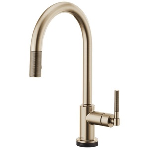 D64043LFGL Litze Pull-Out Spray Kitchen Faucet - Brilliance Luxe Gold