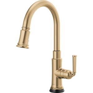 D64074LFGL Rook Pull-Out Spray Kitchen Faucet - Brilliance Luxe Gold