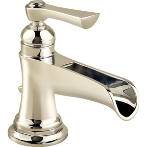 D65061LFPN Rook Single Hole Bathroom Faucet - Brilliance Polished Nickel