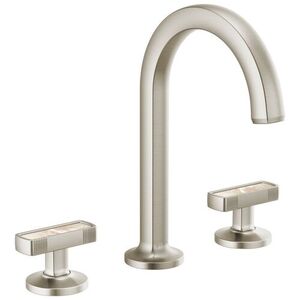 D65306LFNKLHPECO/DHI5306NKPL Kintsu 8'' Widespread Bathroom Faucet - Brilliance Luxe Nickel / Mother Of Pearl D65306LFNKLHPECO/DHI5306NKPL Kintsu 8'' Widespread Bathroom Faucet - Brilliance Luxe Nickel / Mother Of Pearl