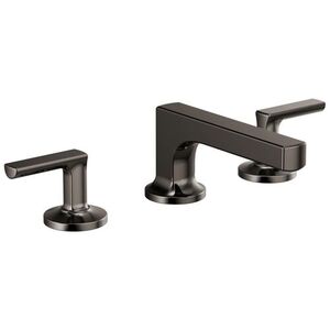 D65308LFBNXLHPECO/DHL5306BNX Kintsu 8'' Widespread Bathroom Faucet - Brilliance Black Onyx