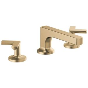 D65308LFGLLHPECO/DHX5306GL Kintsu 8'' Widespread Bathroom Faucet - Brilliance Luxe Gold