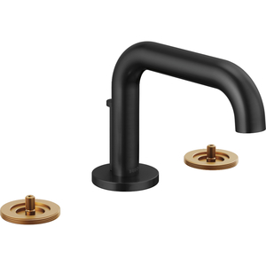 D65334LFBLLHP Litze 8'' Widespread Bathroom Faucet - Matte Black