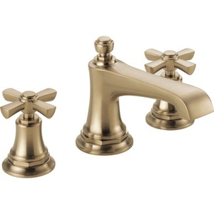 D65360LFGLLHPECO/DHX5361GL Rook 8'' Widespread Bathroom Faucet - Brilliance Luxe Gold