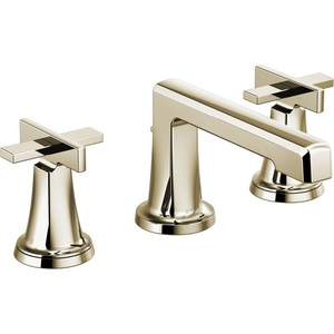 D65397LFPNLHP/DHX5398PN Levoir 8'' Widespread Bathroom Faucet - Brilliance Polished Nickel