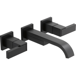 D65880LFBLLHPDHL5880BL Siderna Wall Mount Bathroom Faucet Bathroom Faucet - Matte Black