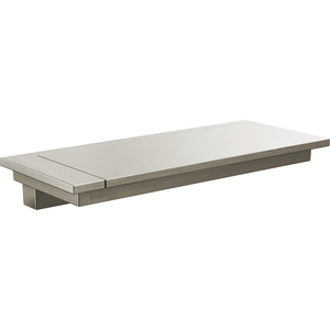 D691022NK Frank Lloyd Wright Vanity Shelf Bathroom Accessory - Luxe Nickel