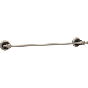 D691861NKBL Rook Towel Bar Bathroom Accessory - Luxe Nickel / Matte Black