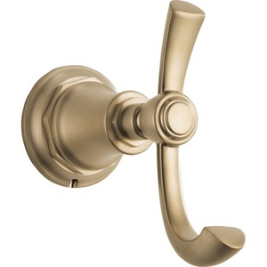 D693561GL Rook Robe Hook Bathroom Accessory - Brilliance Luxe Gold