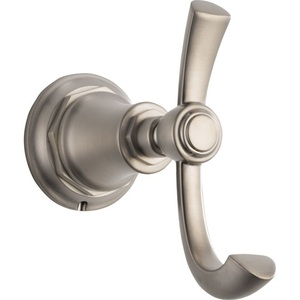 D693561NK Rook Robe Hook Bathroom Accessory - Brilliance Luxe Nickel