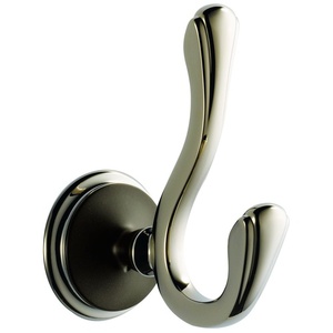 D693585PNCO Charlotte Robe Hook Bathroom Accessory - Cocoa Bronze / Brilliance Polished Nickel