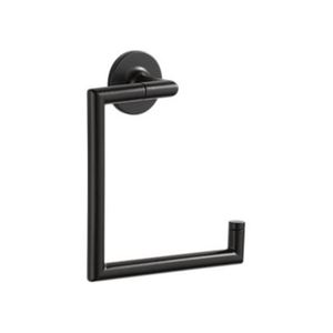 D694675BL Odin Towel Ring Bathroom Accessory - Matte Black