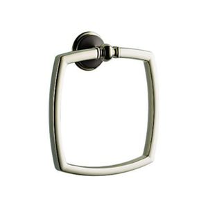 D694685PNCO Charlotte Towel Ring Bathroom Accessory - Cocoa Bronze / Brilliance Polished Nickel