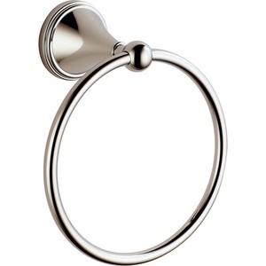 D69546PN Tresa Towel Ring Bathroom Accessory - Brilliance Polished Nickel