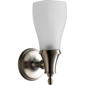 D697085BN Charlotte 1 Bulb Wall Sconce - Brilliance Brushed Nickel