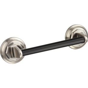 D699161NKBL Rook 4" Pull - Luxe Nickel / Matte Black