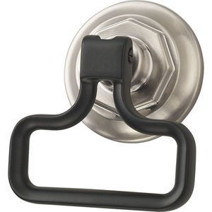 D699261NKBL Rook Knob Knob - Luxe Nickel / Matte Black