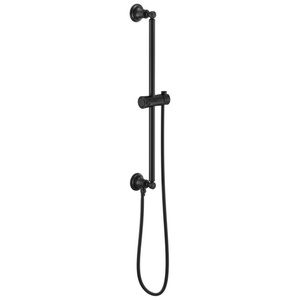 D74795BL Essential Showers Slide Bar Shower Accessory - Matte Black