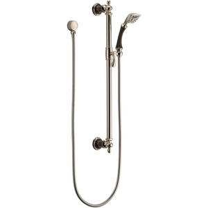 D85785PNCO Charlotte Hand Held Shower - Slide Bar Mount Shower Accessory - Cocoa Bronze / Brilliance Polished Nickel D85785PNCO Charlotte Hand Held Shower - Slide Bar Mount Shower Accessory - Cocoa Bronze / Brilliance Polished Nickel