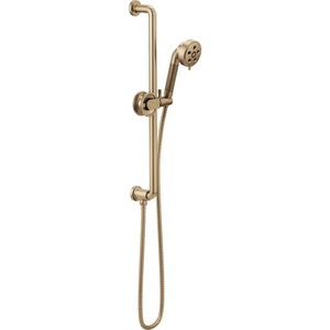 D88735GL Litze Hand Held Shower - Slide Bar Mount Shower Accessory - Brilliance Luxe Gold