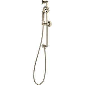 D88735PN Litze Hand Held Shower - Slide Bar Mount Shower Accessory - Brilliance Polished Nickel