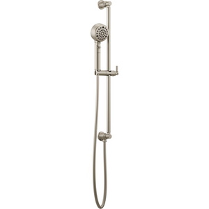 D88776NK Invari Hand Held Shower - Slide Bar Mount Shower Accessory - Brilliance Luxe Nickel