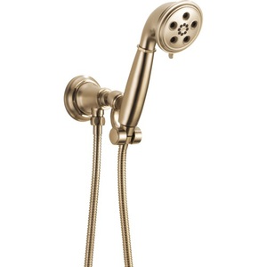 D88861GL Rook Hand Held Shower - Wall Mount Shower Accessory - Brilliance Luxe Gold