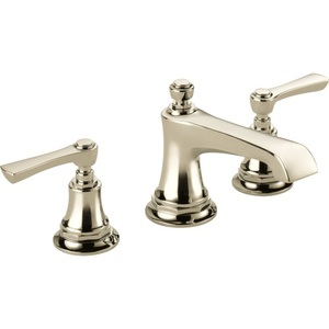 D65360LFPNLHPECO/DHL5360PN Rook 8'' Widespread Bathroom Faucet - Brilliance Polished Nickel