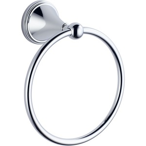 D69546PC Tresa Towel Ring Bathroom Accessory - Chrome