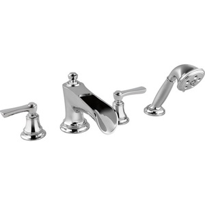 DT67461PCLHP/DHL660PC/DR64707 Rook Deck Mount With Handshower Tub Faucet - Chrome DT67461PCLHP/DHL660PC/DR64707 Rook Deck Mount With Handshower Tub Faucet - Chrome