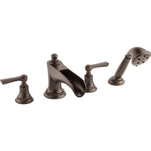 DT67461RBLHP/DHL660RB/DR64707 Rook Deck Mount With Handshower Tub Faucet - Venetian Bronze DT67461RBLHP/DHL660RB/DR64707 Rook Deck Mount With Handshower Tub Faucet - Venetian Bronze