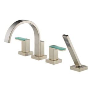 DT67480BNLHP/DHL681BN/DR64707 Siderna Deck Mount With Handshower Tub Faucet - Brilliance Brushed Nickel