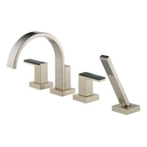 DT67480BNLHP/DHL682BN/DR64707 Siderna Deck Mount With Handshower Tub Faucet - Brilliance Brushed Nickel DT67480BNLHP/DHL682BN/DR64707 Siderna Deck Mount With Handshower Tub Faucet - Brilliance Brushed Nickel