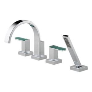 DT67480PCLHP/DHL681PC/DR64707 Siderna Deck Mount With Handshower Tub Faucet - Chrome DT67480PCLHP/DHL681PC/DR64707 Siderna Deck Mount With Handshower Tub Faucet - Chrome