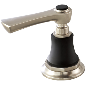 DHL5360NKBL Rook Faucet Handles Part - Luxe Nickel / Matte Black DHL5360NKBL Rook Faucet Handles Part - Luxe Nickel / Matte Black