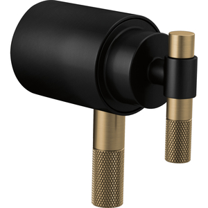 DHL6033BLGL Litze Faucet Handles Part - Matte Black/Luxe Gold