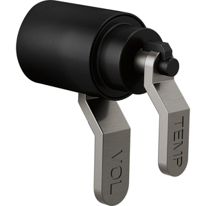 DHL6034BLSL Litze Faucet Handles Part - Matte Black/Luxe Steel DHL6034BLSL Litze Faucet Handles Part - Matte Black/Luxe Steel