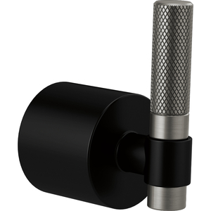 DHL7033BLSL Litze Faucet Handles Part - Matte Black/Luxe Steel DHL7033BLSL Litze Faucet Handles Part - Matte Black/Luxe Steel