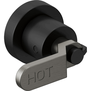 DHL70434BLSL Litze Faucet Handles Part - Matte Black/Luxe Steel DHL70434BLSL Litze Faucet Handles Part - Matte Black/Luxe Steel