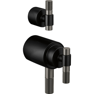 DHL7533BLSL Litze Faucet Handles Part - Matte Black/Luxe Steel DHL7533BLSL Litze Faucet Handles Part - Matte Black/Luxe Steel