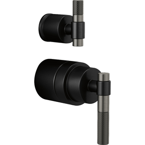DHL75P33BLSL Litze Faucet Handles Part - Matte Black/Luxe Steel DHL75P33BLSL Litze Faucet Handles Part - Matte Black/Luxe Steel
