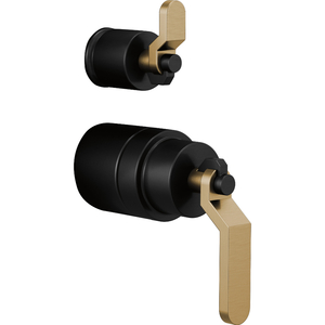 DHL75P34BLGL Litze Faucet Handles Part - Matte Black/Luxe Gold