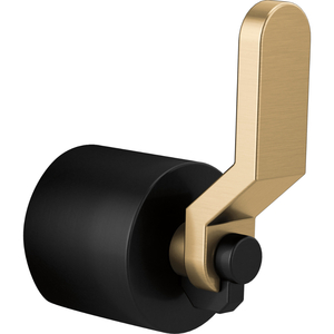 DHL934BLGL Litze Faucet Handles Part - Matte Black/Luxe Gold