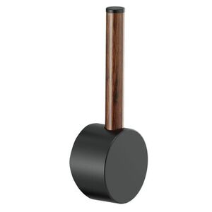 DHLB177BLWD Odin Faucet Handles Part - Matte Black / Wood