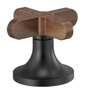 DHX5373BLWD Faucet Handles Part - Matte Black / Wood DHX5373BLWD Faucet Handles Part - Matte Black / Wood