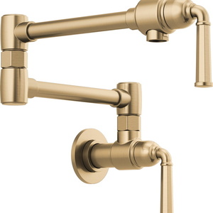 D62874LFGL Rook Pot Filler Kitchen Faucet - Brilliance Luxe Gold